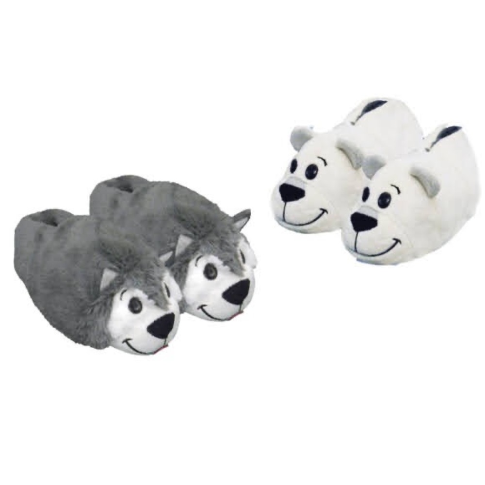 Flipazoo | Reversible Slippers Husky/Bear
